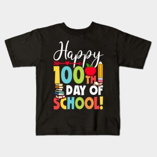 Happy 100th Day of School 100 Days of School Teacher Student Kids T-Shirt